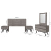 Recamara Patricia King Size 5 Piezas - Gris