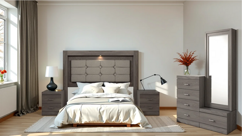 Recamara KS 5 Piezas Kirena - Gris