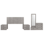 Recamara KS 5 Piezas Louis - Gris