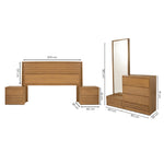 Recamara KS 5 Piezas Liora - Natural