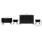 Recamara KS 4 Piezas Zenori - Negro