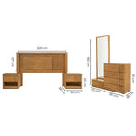 Recamara KS 5 Piezas Qatar - Natural