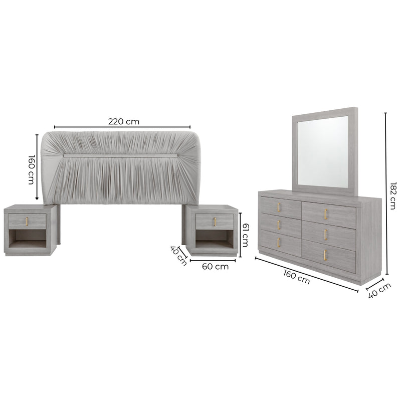 Recamara KS 5 Piezas Auma - Gris