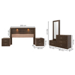 Recamara Valentina King Size 5 piezas - Capuchino