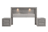 Recamara Valentina King Size 5 piezas - Gris