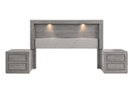 Recamara Valentina King Size 5 piezas - Gris