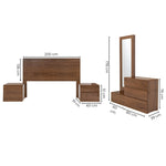 Recamara Valery King Size 5 Piezas - Tabaco