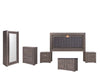 Recamara KS 6 Piezas Vizela - Gris