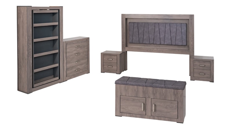 Recamara KS 6 Piezas Vizela - Gris