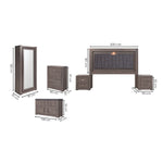 Recamara KS 6 Piezas Vizela - Gris