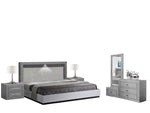 Recamara Aurora King Size 5 piezas - Gris
