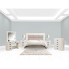Recamara Queen/Matrimonial 5 Piezas Anna - Blanco
