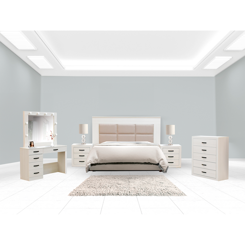 Recamara KS 5 Piezas Anna - Blanco