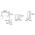 Recamara King Size Jazz 5 Piezas - Roble