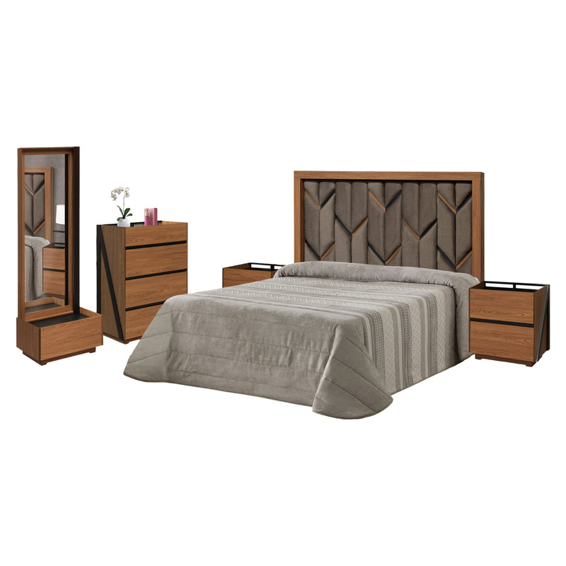 Recamara King Size California - Roble