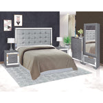 Recamara King Size Cristal - Gris