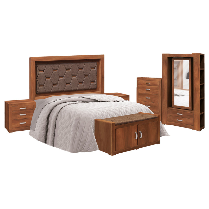 Recamara King Size Eliza - Nogal
