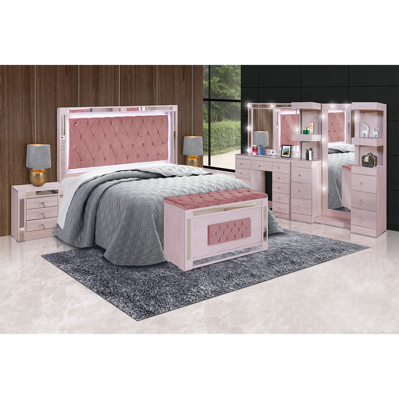 Recamara King Size Melany - Rosa