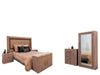 Recamara King Size 5 Piezas Vizela - Gris