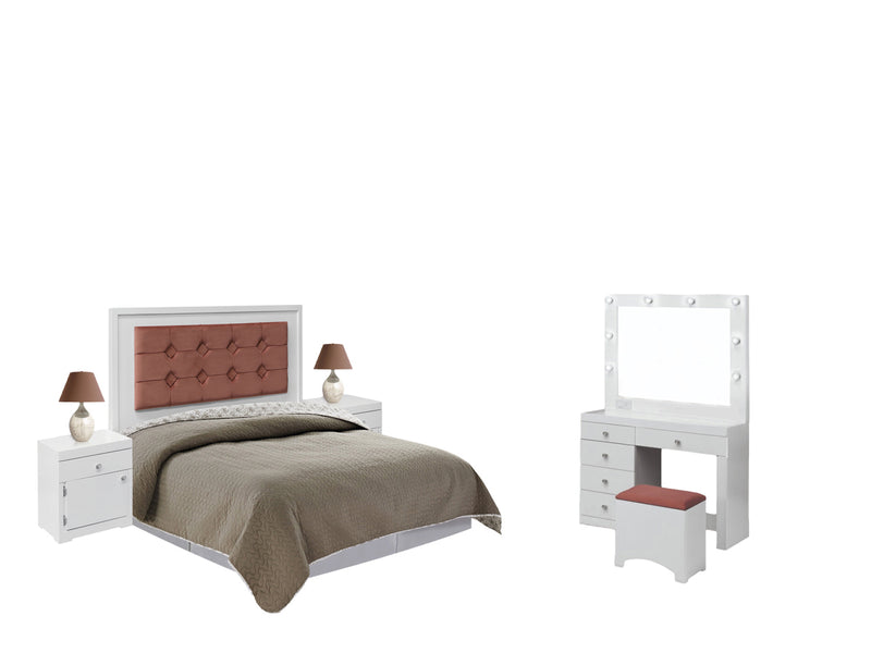 Recamara King Size Bejar - Blanco