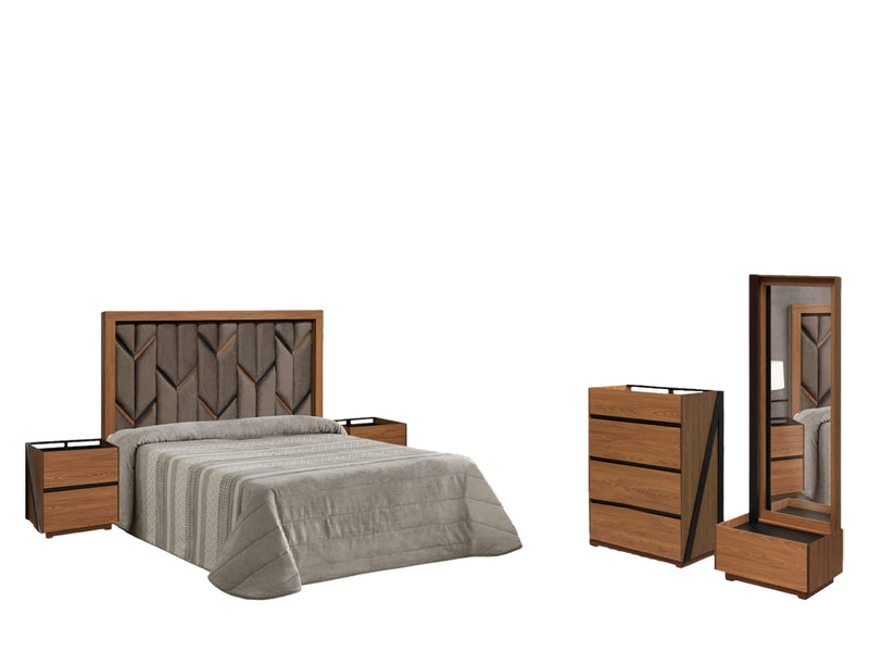 Recamara King Size California - Roble