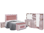 Recamara King Size Melany - Rosa