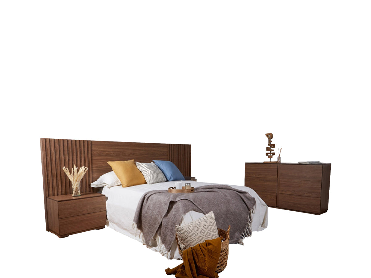 Recamaras Completas King Size Recamara King Size Romina Nogal La