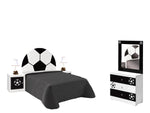 Recamara Matrimonial Soccer 5 Piezas - Blanco