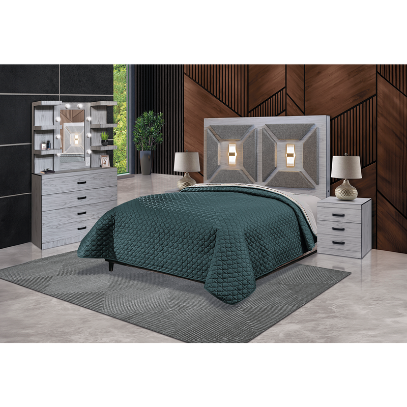 Recamara KS 5 Piezas Genova - Gris