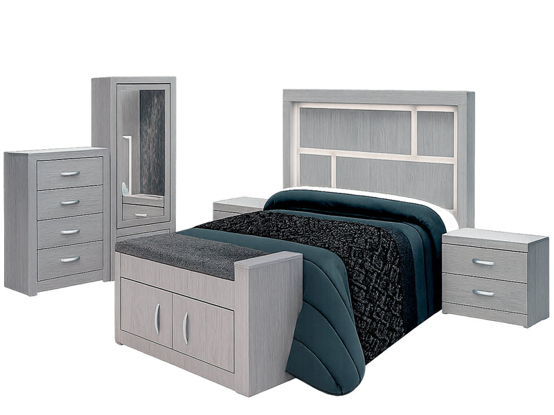 Recamara KS 6 Piezas Onix - Gris