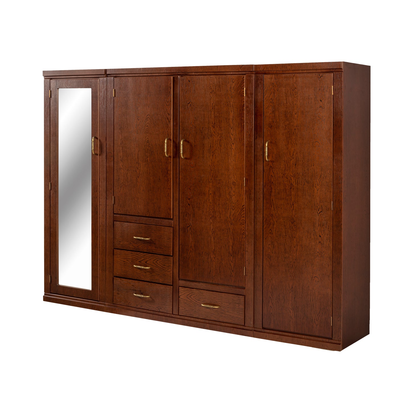 Ropero Valencia 242x181x48 cm Nogal | Këssa – Kessa Muebles