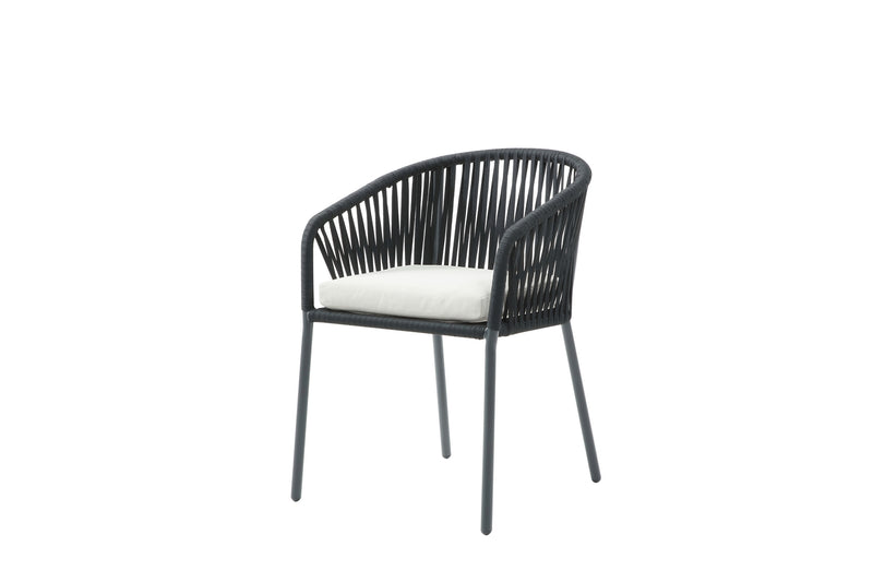 Set de 4 Sillas para Exterior Lumina - Negro