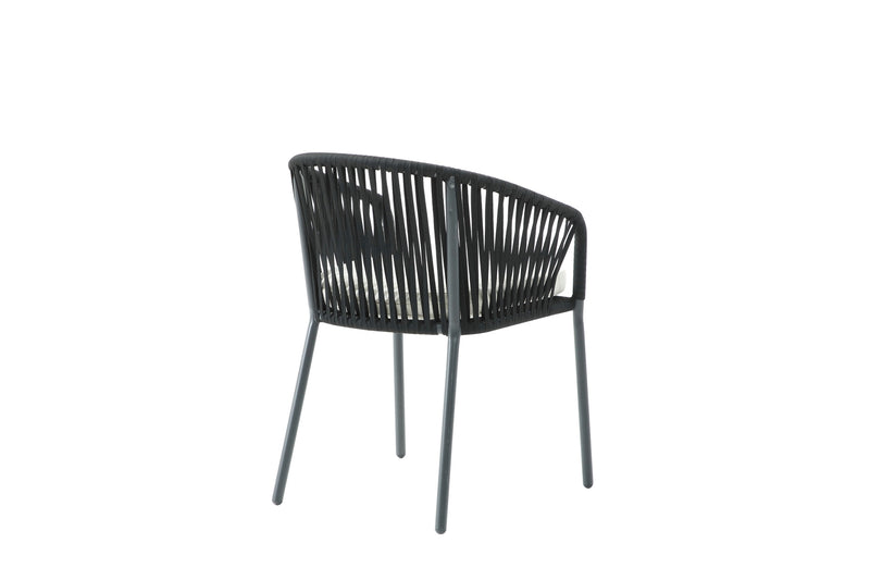 Set de 4 Sillas para Exterior Lumina - Negro