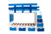 Litera Blue - Azul y Blanco