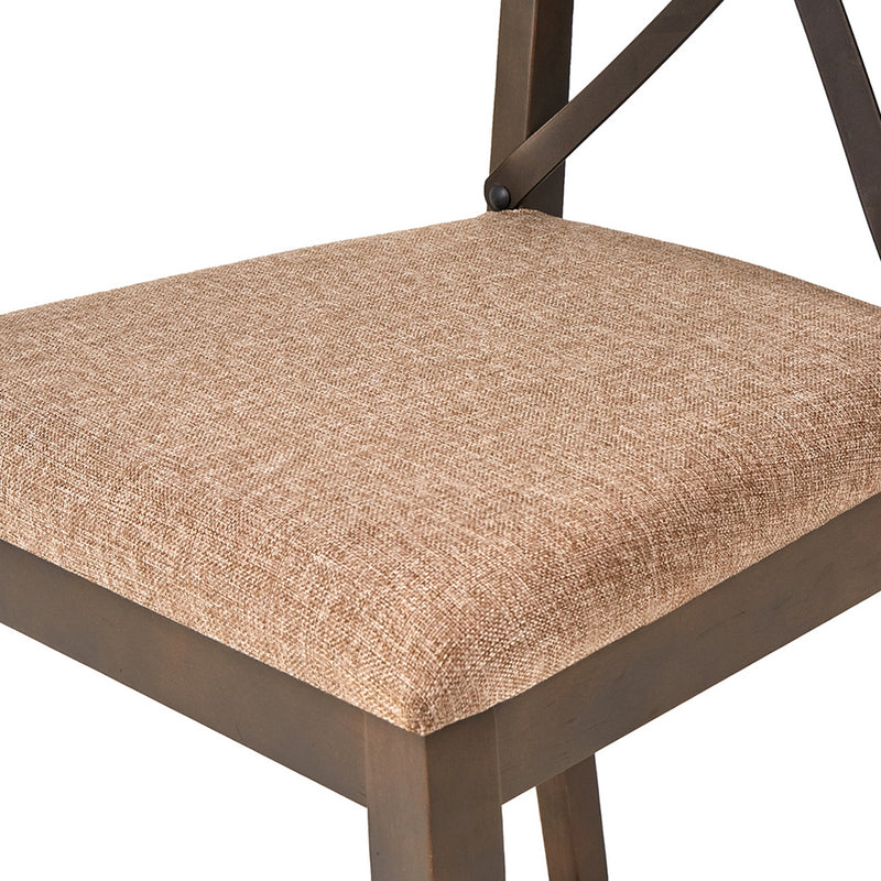 Silla Irina - Nogal Rustico y Beige