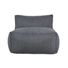 Sillon Puff con Taburete Ferrara - Gris