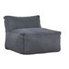 Sillon Puff con Taburete Ferrara - Gris