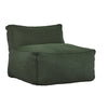 Sillon Puff con Taburete Ferrara - Verde