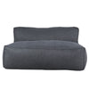 Love Seat Puff con Taburete Ferrara - Gris