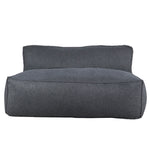 Love Seat Puff con Taburete Ferrara - Gris