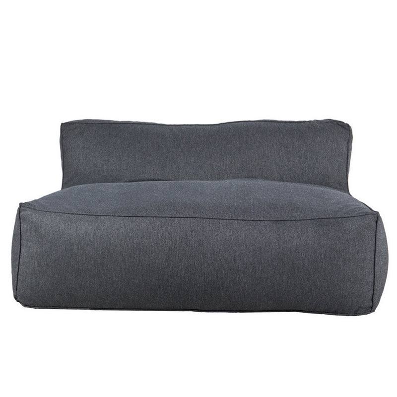 Love Seat Puff con Taburete Ferrara - Gris