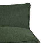 Love Seat Puff con Taburete Ferrara - Verde