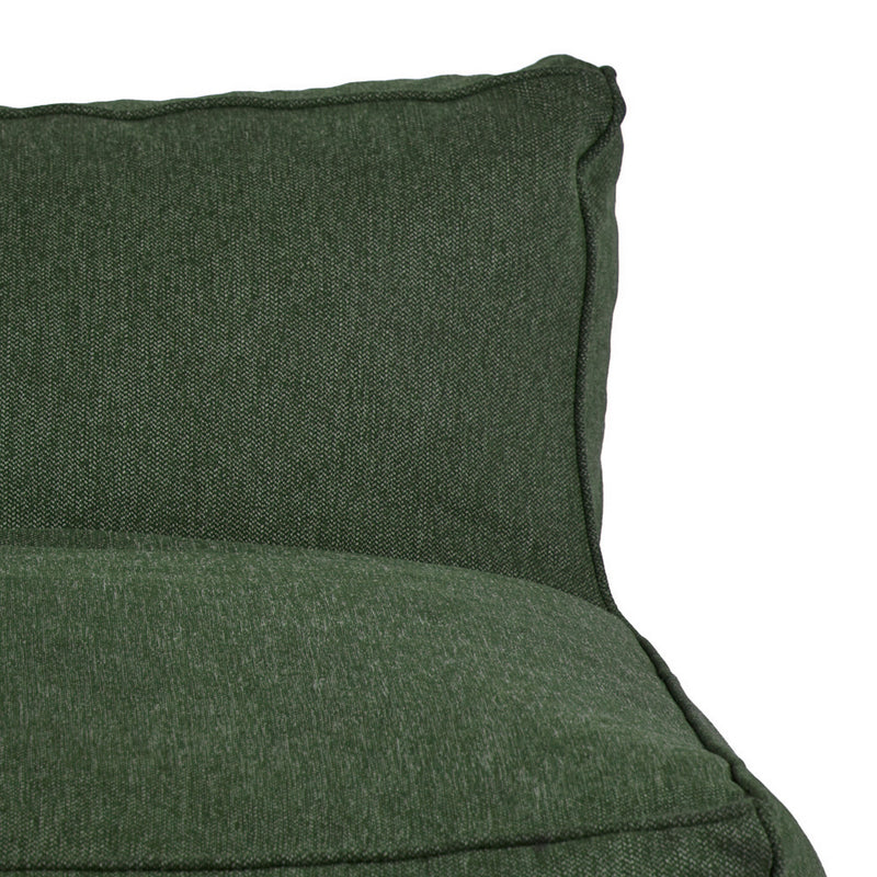 Love Seat Puff con Taburete Ferrara - Verde