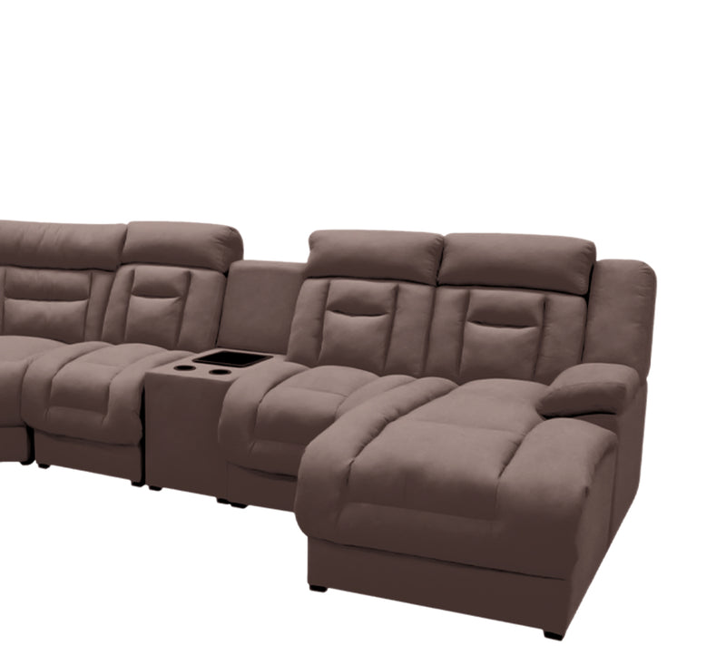 Sala Modular 6 piezas con porta vasos Marise - Cafe