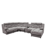 Sala Modular 6 piezas con porta vasos Marise - Gris Claro