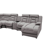 Sala Modular 6 piezas con porta vasos Marise - Gris Claro