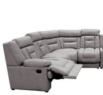 Sala Modular 6 piezas con porta vasos Marise - Gris Claro