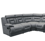 Sala Modular 6 piezas con porta vasos Marise - Gris Obscuro