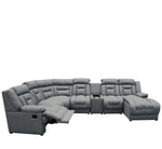 Sala Modular 6 piezas con porta vasos Marise - Gris Obscuro