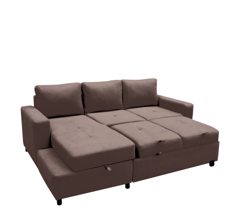 Sala Modular Cama con Baul Anete - Cafe